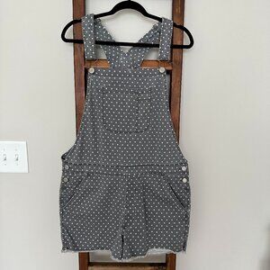 American Eagle Polka Dot Short Overalls